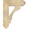 Ekena Millwork Merced Arts & Crafts Rough Sawn Bracket, Douglas Fir, 4"W x 16"D x 20"H BKT04X16X20MRC03RDF - alternate 3